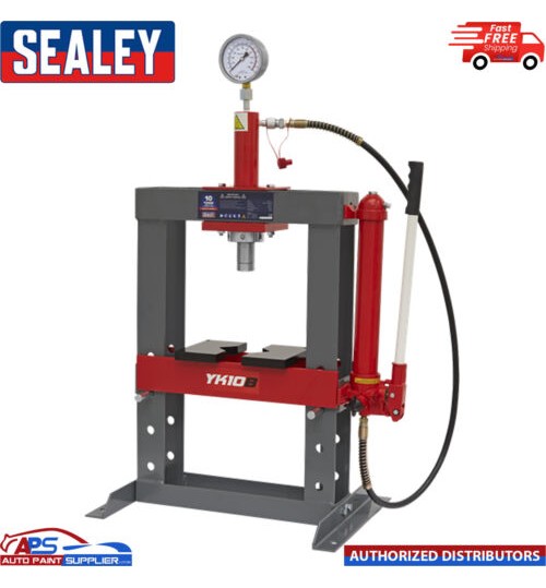 New Sealey Workshop Garage YK10B Hydraulic Press 10 Ton Bench Type